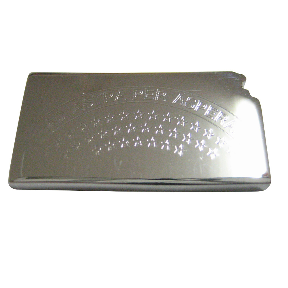 Kansas State Map Shape And Flag Design Magnet - image 1